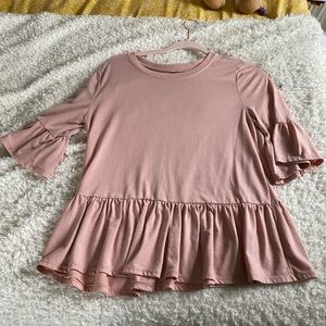 Light pink baby doll style top